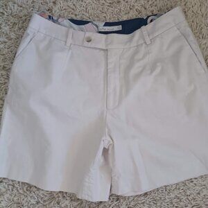 Peter Millar Women’s White Tailored Shorts Size 10 Cotton Stretch Chino